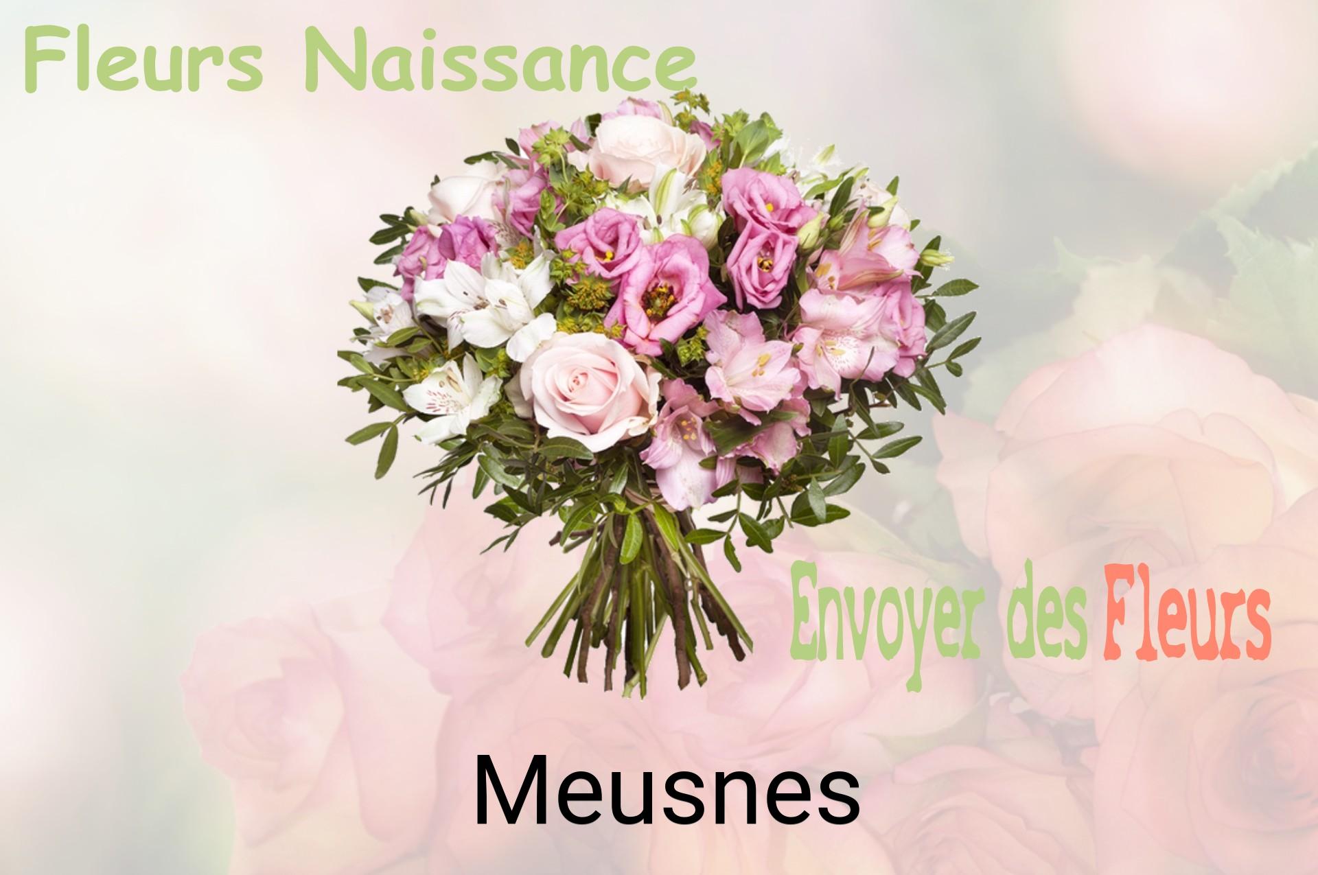 Bouquet de fleurs de naissance livré à Meusnes